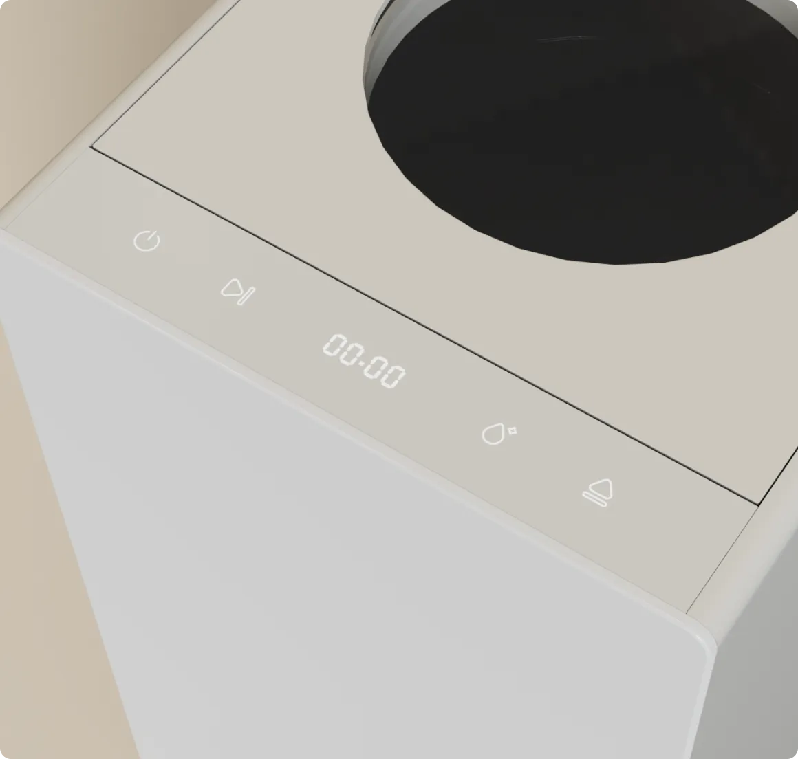 Der Dreame SF-25 ist mit einem LED-Display ausgestattet, das die verbleibende Zeit in Echtzeit anzeigt, damit Sie den Fortschritt auf einen Blick sehen können.