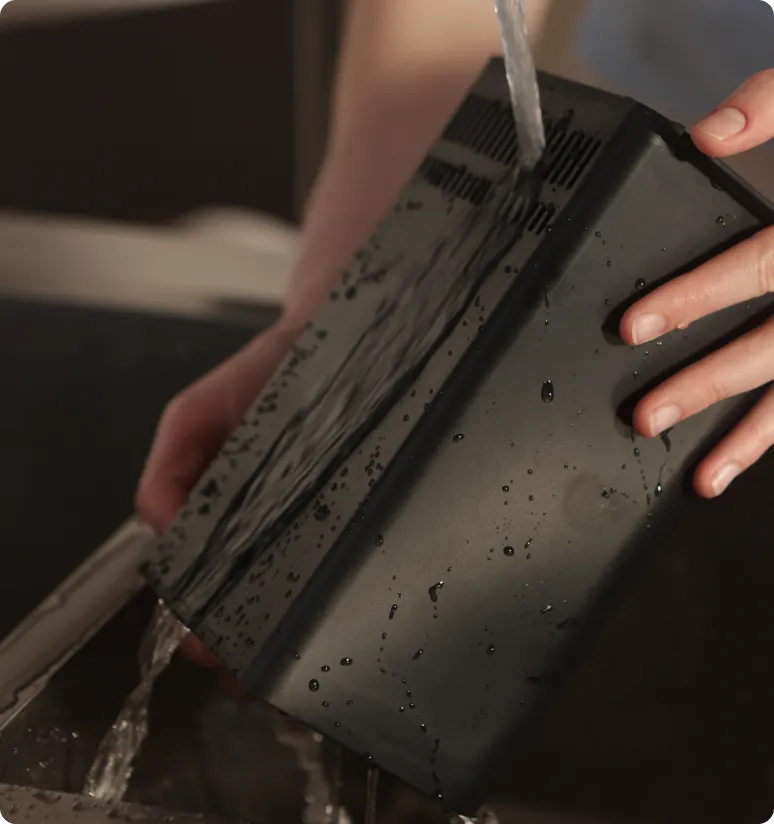 Der waschbare Filter des Dreame SF-25 ermöglicht eine längere Nutzung und einfache Pflege.