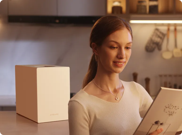 Der Dreame SF-25 arbeitet flüsterleise bei niedrigen Dezibelwerten und sorgt für eine ruhige Küchenumgebung.