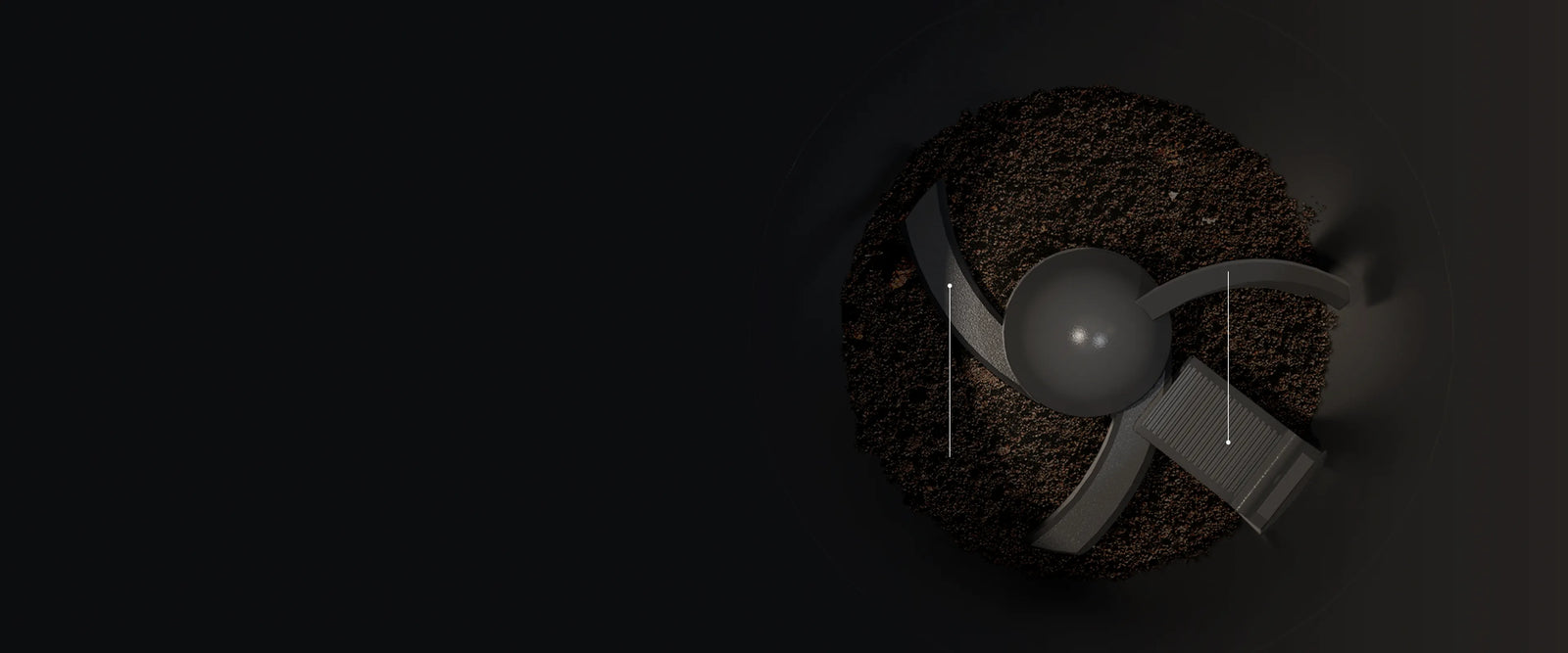 Der Dreame SF-25 verfügt über ein Dreiklingensystem für kraftvolles und effizientes Zerkleinern von Küchenabfällen.