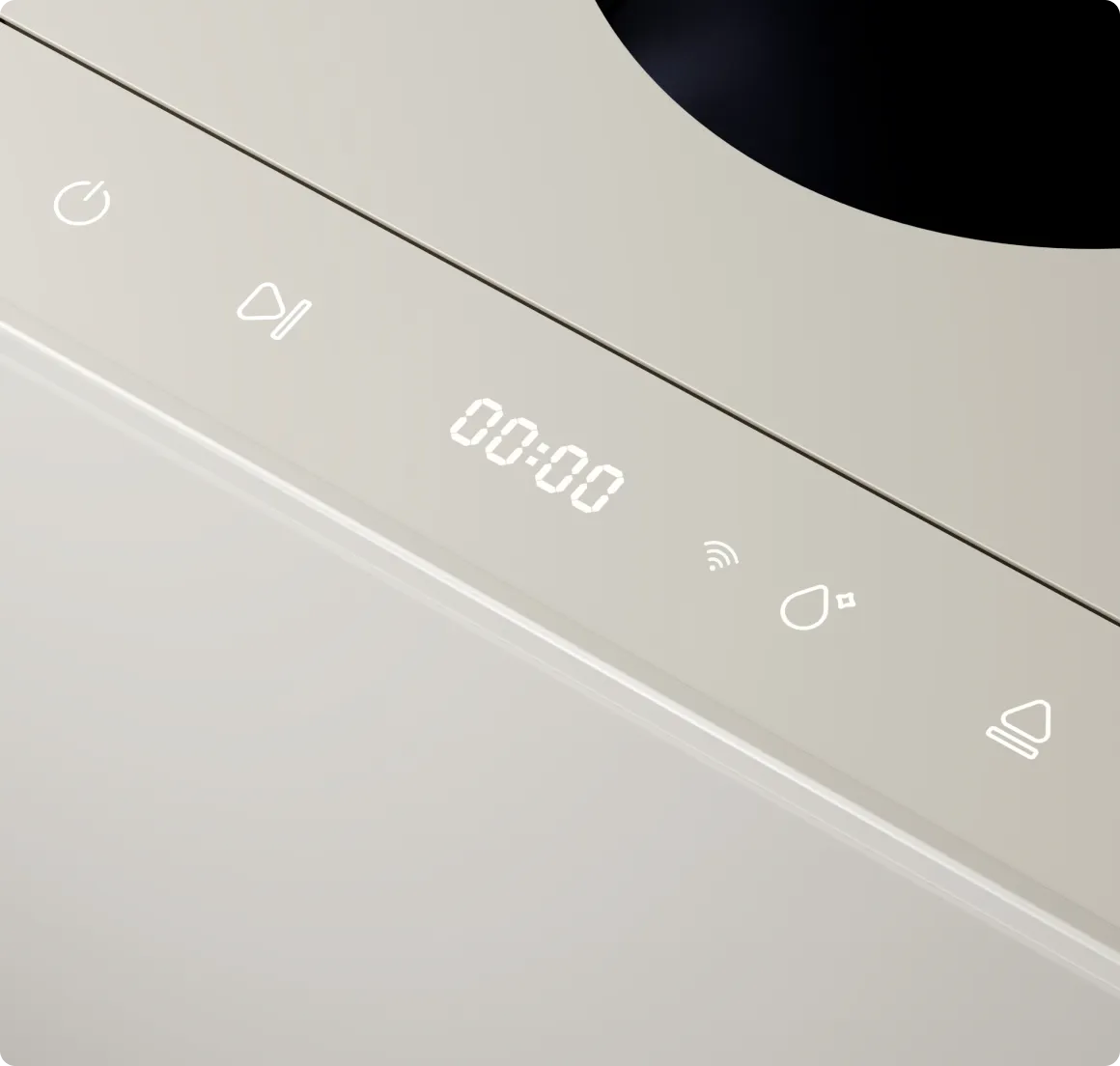 Das LED-Display des Dreame SF25 WiFi zeigt die verbleibende Verarbeitungszeit in Echtzeit an, sodass der Fortschritt auf einen Blick erkennbar ist.