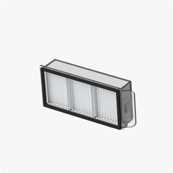 2 × Staubbehälterfilter (1 vormontiert)